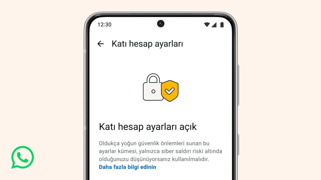 whatsapp katı hesap ayarları