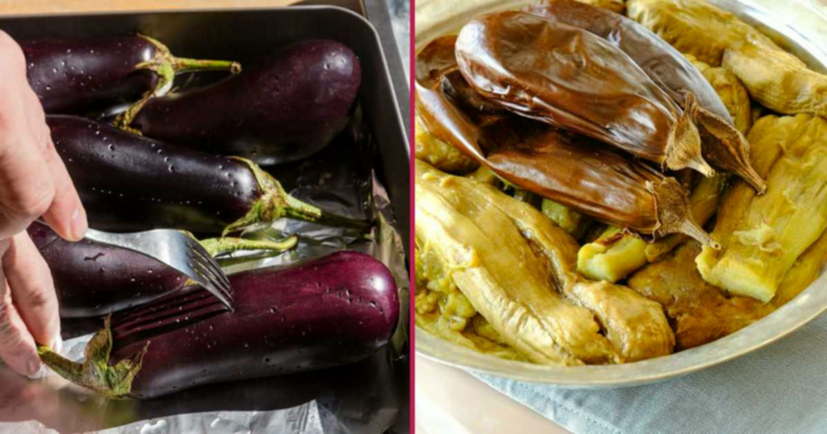 fırında patlıcan közleme