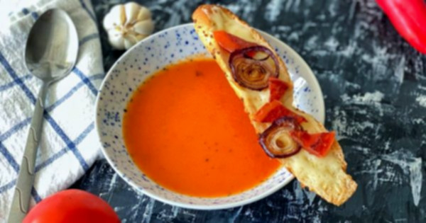 fırınlanmış domates çorbası