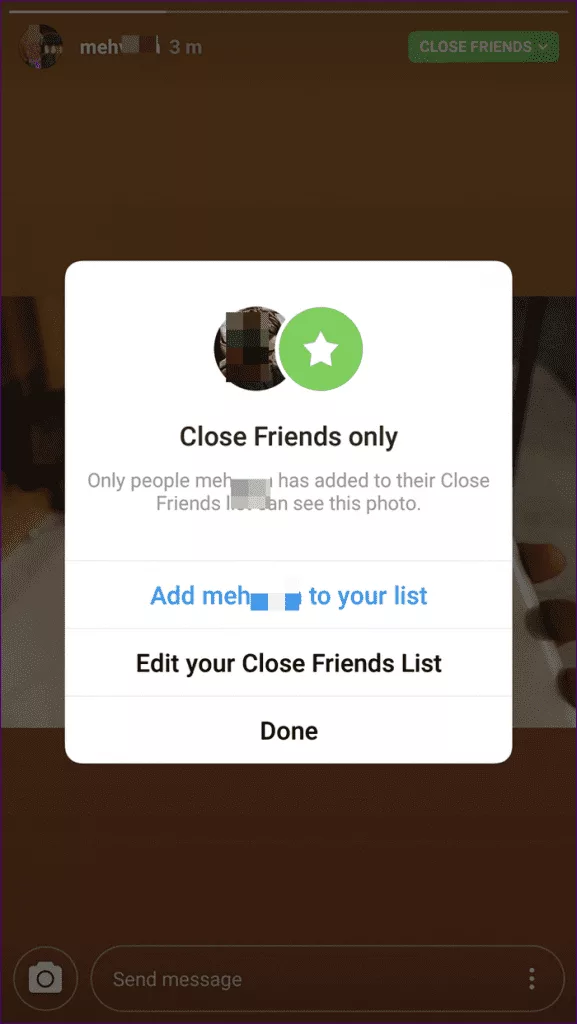 instagram yakın arkadaşlar