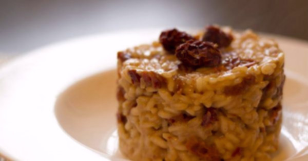 kurutulmuş domatesli risotto