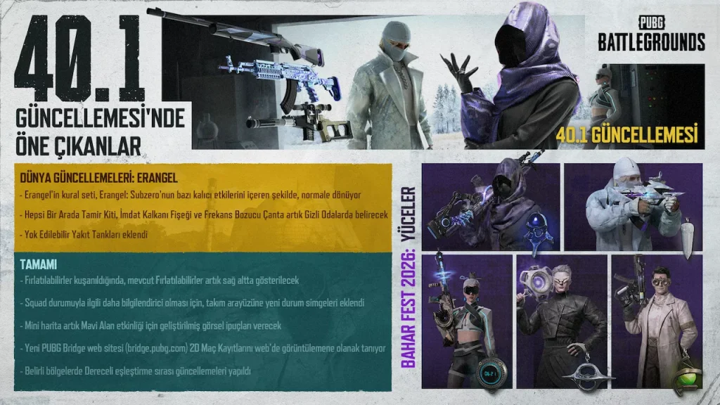 pubg 40.1 güncellemesi