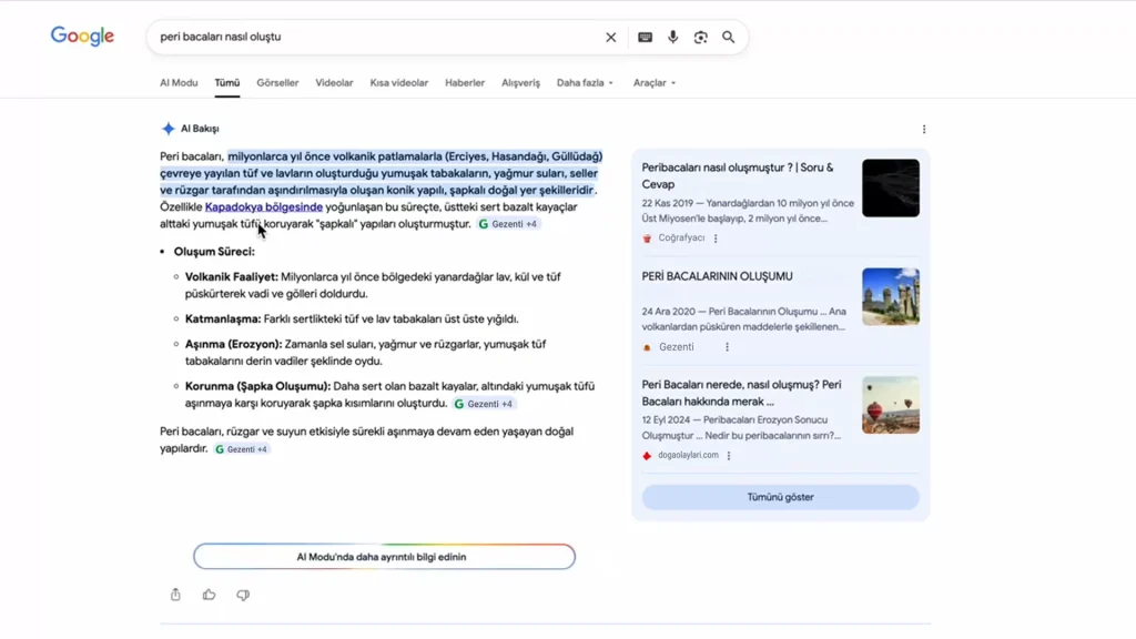dijital dünyada yeni bir dönem: ai modu ve ai bakışı 1 ai modu