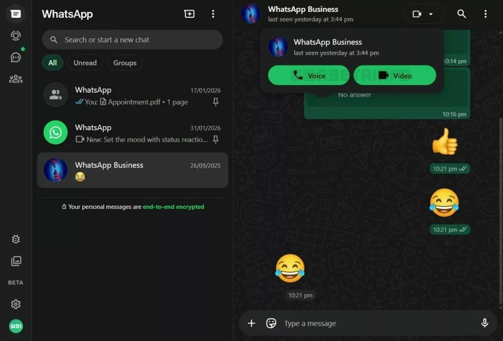 whatsapp web'de arama çağı başlıyor 2 whatsapp web arama