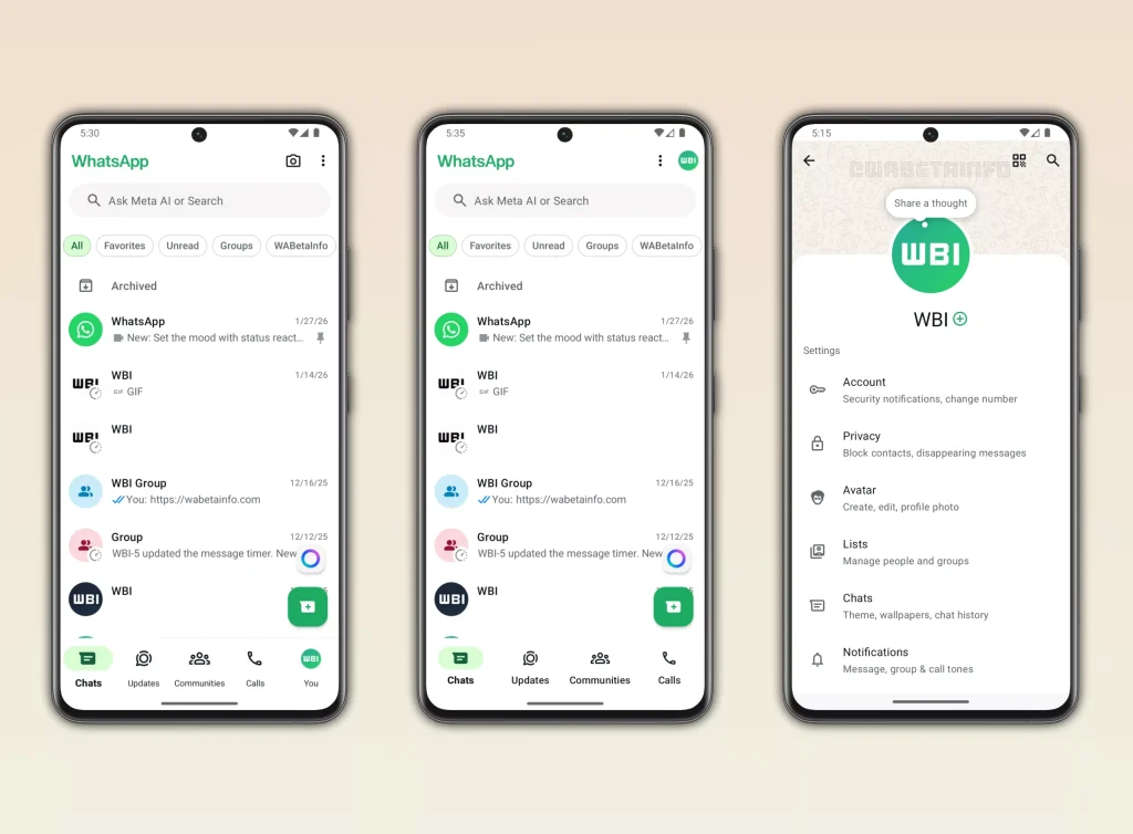 whatsapp'ın yeni görünümü: ayarlar sekmesiyle gelen kolaylık 1 whatsapp ayarlar