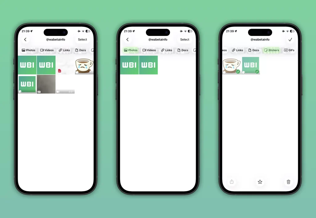 whatsapp medya filtreleme