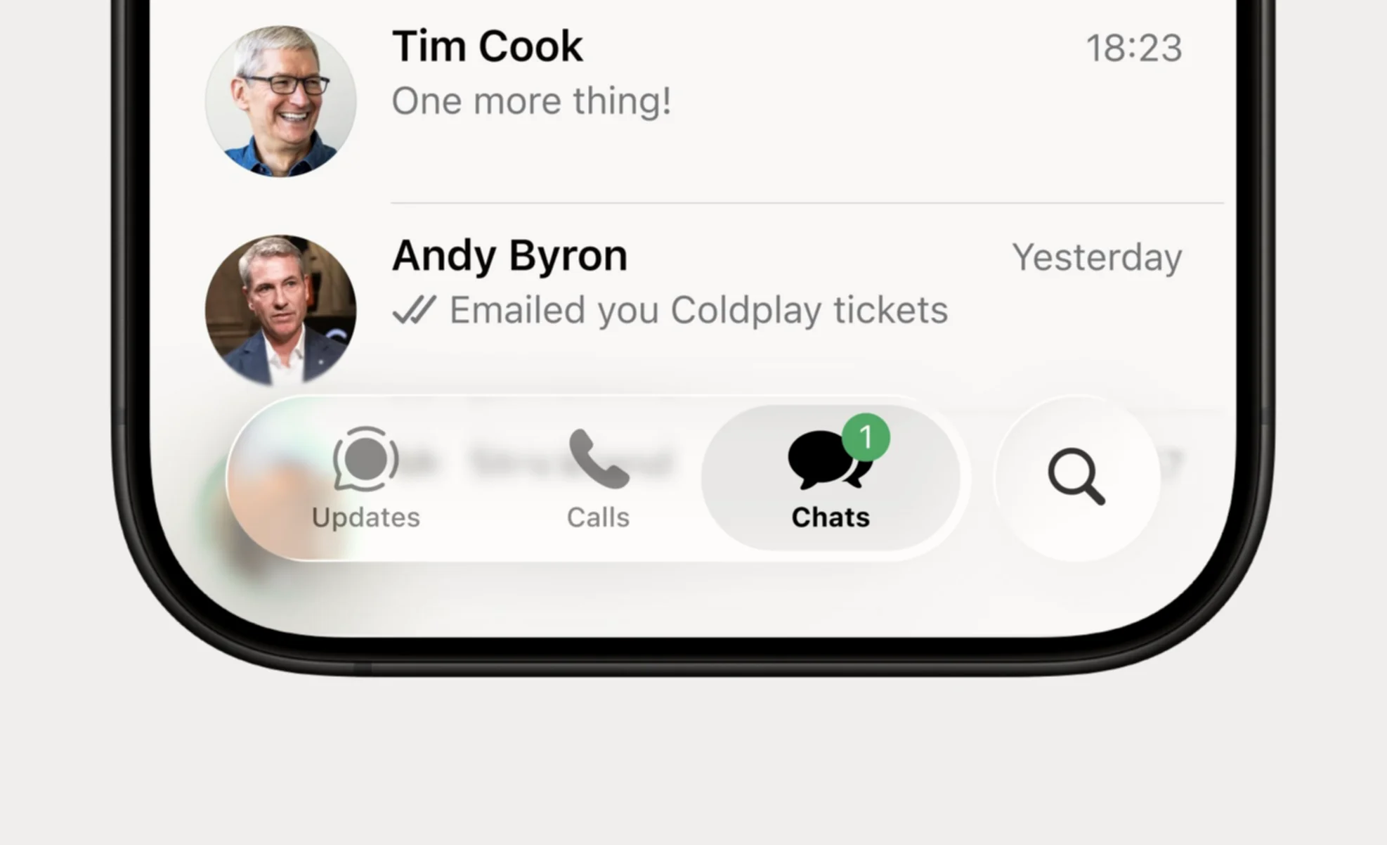 Liquid Glass tasarımı