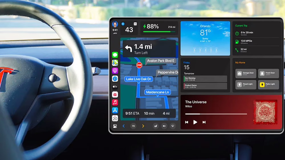 tesla'nın carplay beklentisi: neden erteleniyor? 1 tesla carplay