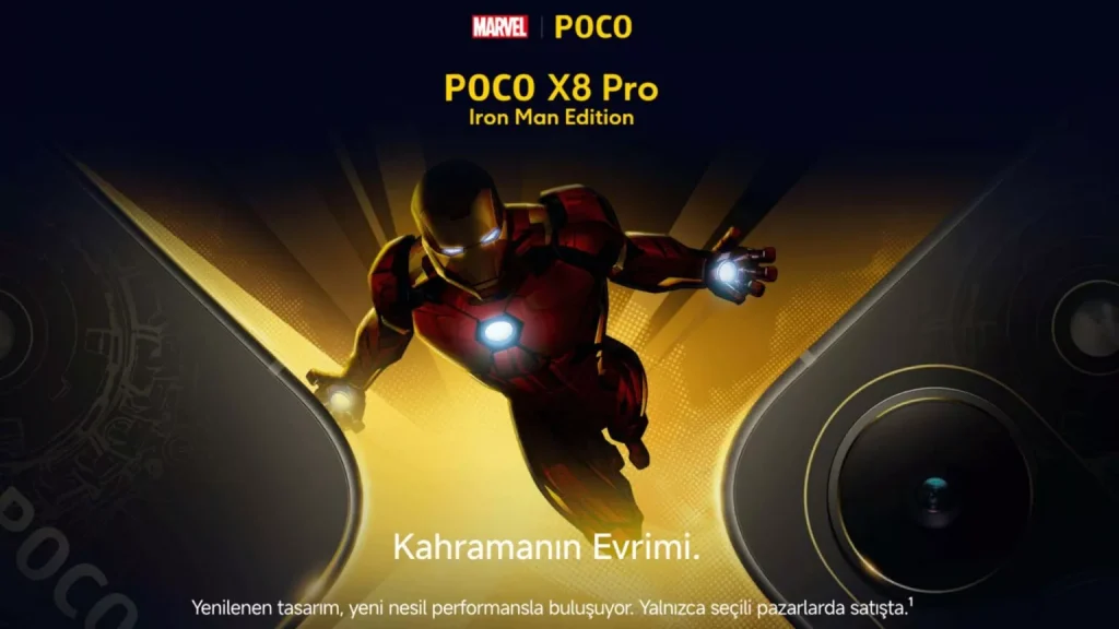 poco x8 pro iron man edition: marvel tutkunlarının beklediği o an geldi 1 poco x8 pro iron