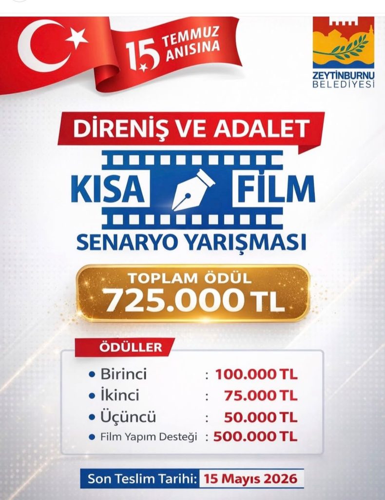 zeytinburnu'nda sinemanın gücü: yarışma ile hikayenizi anlatın 3 senaryo yarışması