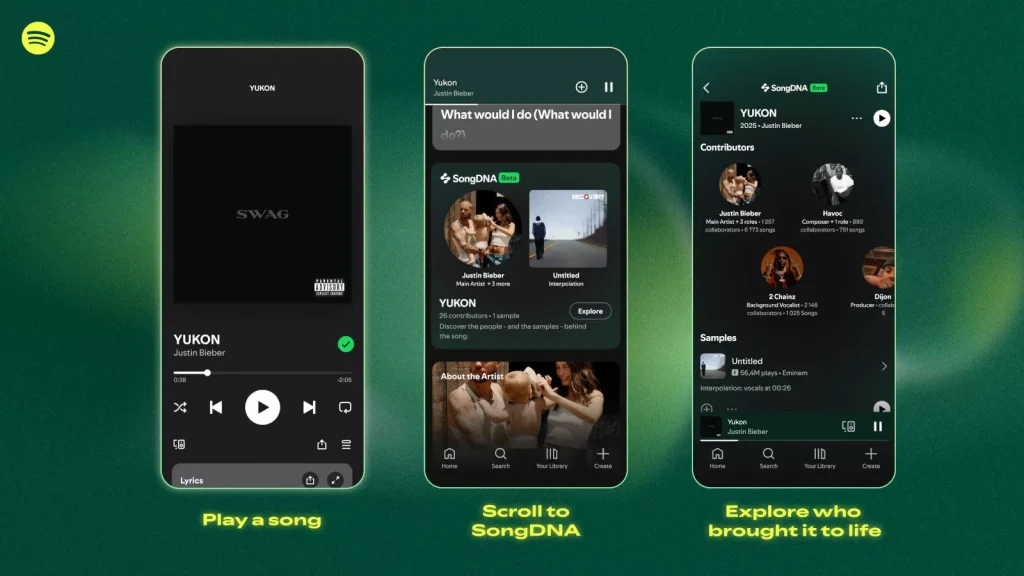 müziğin arkasındaki yetenekler: spotify’ın yeni özelliği songdna ile tanışın 3 spotify songdna