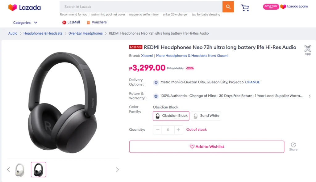 redmi headphones neo