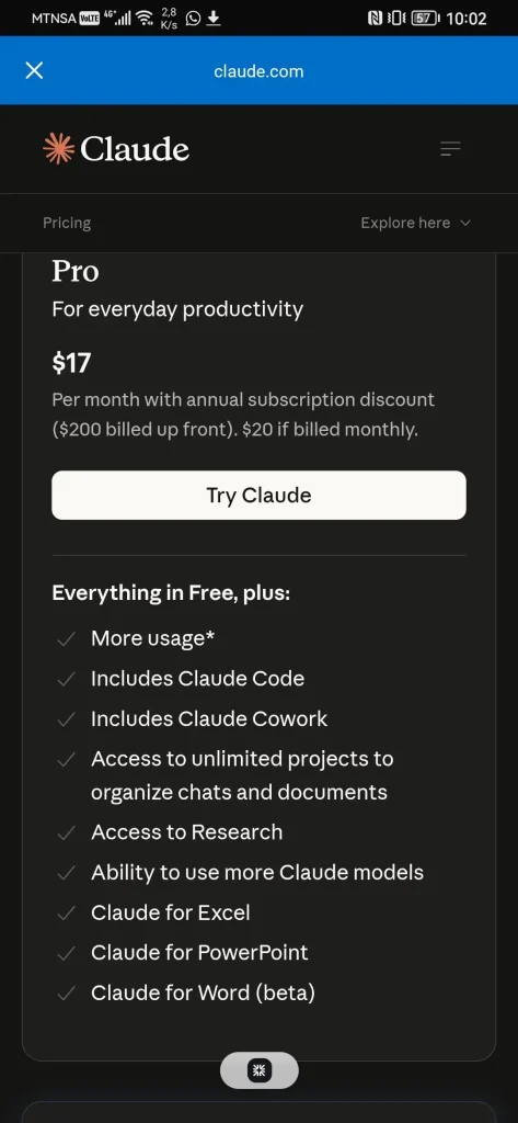 claude code pro plan
