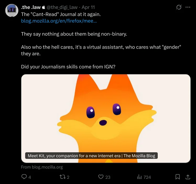 firefox kit tartışması