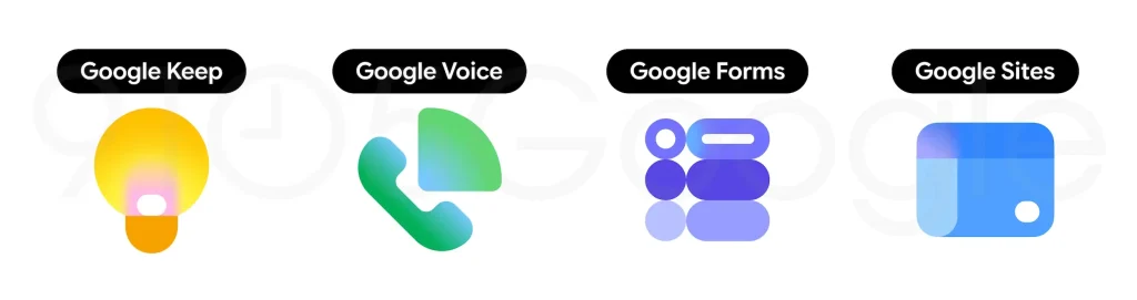 google uygulama ikonları