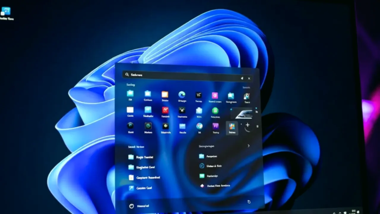 Windows 11 Başlat menüsü