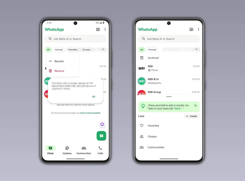 dijital i̇letişimde yenilik: whatsapp sohbet listesi nasıl değişiyor? 1 whatsapp sohbet listesi