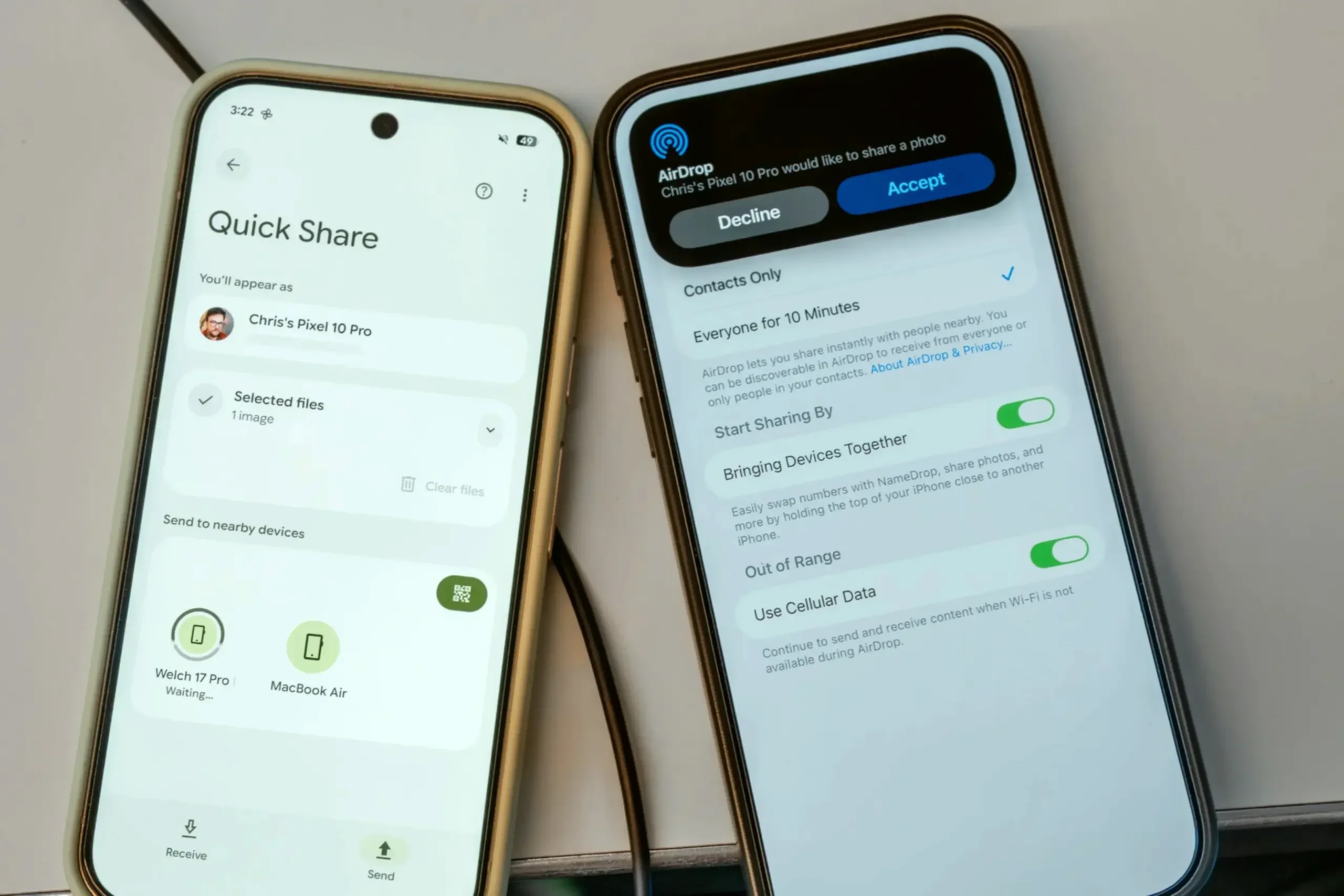 Android iOS geçiş